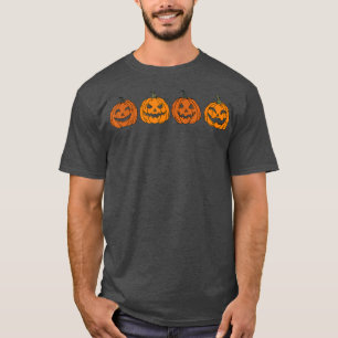 Spooky Pumpkins konfrontiert Beängstigende Pumpkin T-Shirt