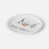 Spooky Pumpkins Party | Frohe Halloween Pappteller (Schrägansicht)