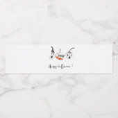 Spooky Pumpkins Party | Frohe Halloween Wasserflaschenetikett (Einzelnes Label)