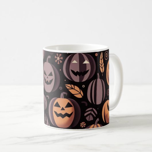 Spooky Pumpkins Tasse (VorderseiteRechts)