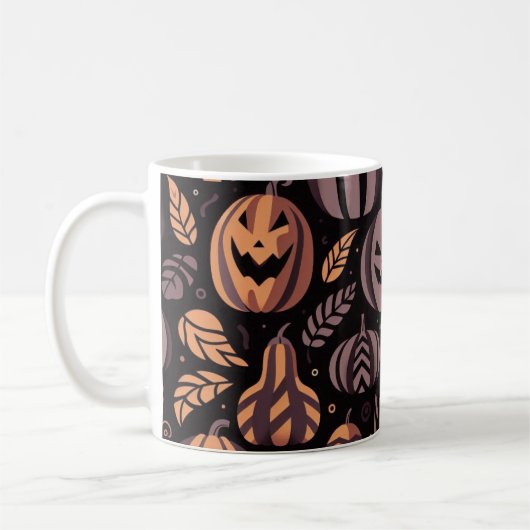 Spooky Pumpkins Tasse (Links)
