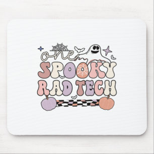 Spooky Radiology Tech Halloween Krass Technologe R Mousepad