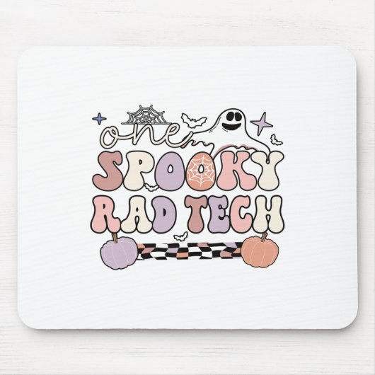 Spooky Radiology Tech Halloween Krass Technologe R Mousepad (Vorne)