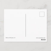 Spooky Raven in Tree Postkarte (Rückseite)