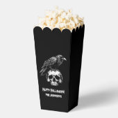 Spooky Raven Skull Popcorn Halloween Gefälligkeits Geschenkschachtel (Geplatzt)