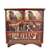 Spooky Raven Vintag Decoupage Seidenpapier