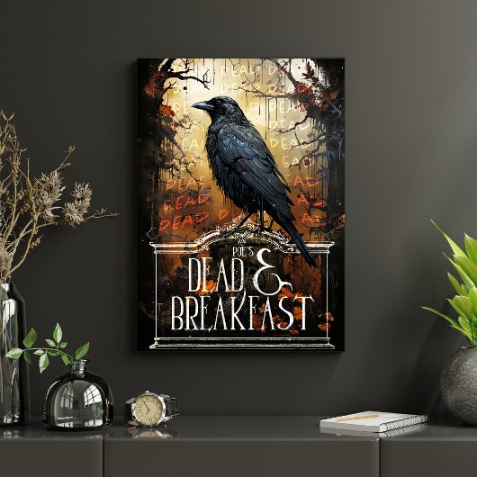 Spooky Raven Vintag Decoupage Seidenpapier