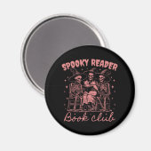 Spooky Reader Book Club D Red Magnet (Vorderseite/Rückseite)