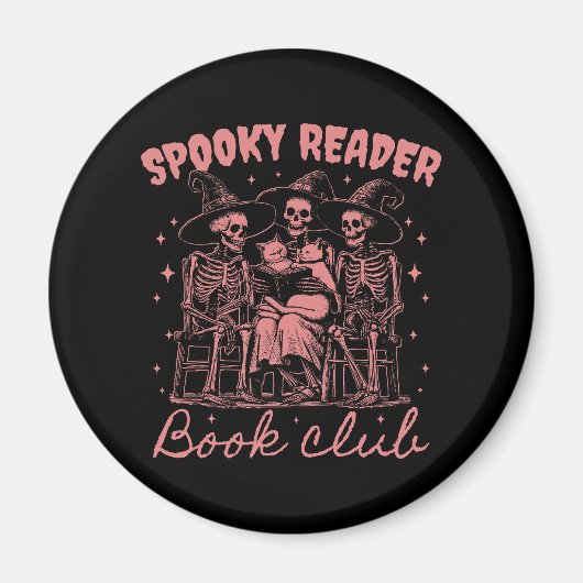 Spooky Reader Book Club D Red Magnet (Vorne)