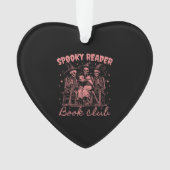 Spooky Reader Book Club D Red Ornament (Vorderseite)