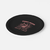 Spooky Reader Book Club D Red Pappteller (Schrägansicht)