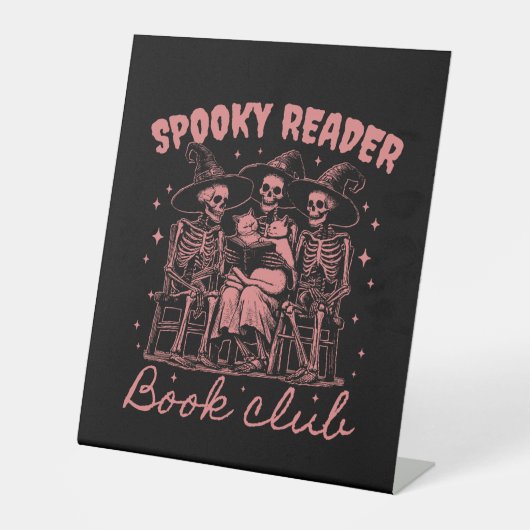 Spooky Reader Book Club D Red Sockelschild (Vorderseite)