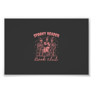 Spooky Reader Buchclub D Rot Fotodruck