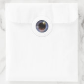 Spooky realistic Blue Eye Eyeballs Halloween Runder Aufkleber (Tasche)
