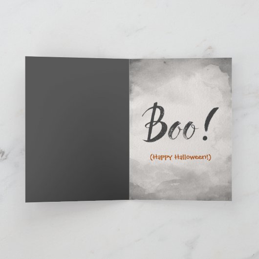 Spooky Realistic Zombie Halloween Card Karte (Innenseite)