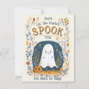 Spooky Realtor Pop nach Marketing Feiertagskarte