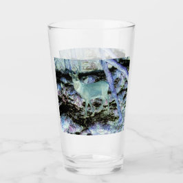 Spooky Red Deer Stag Glas