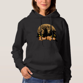 Spooky Red Moon Halloween Black Cats Hoodie