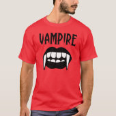 Spooky Red Vampire Halloween T-Shirt (Vorderseite)