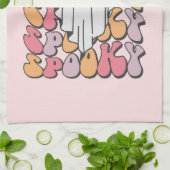 Spooky Retro Ghost Geschirrtuch (Gefaltet)