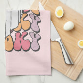 Spooky Retro Ghost Geschirrtuch (Viertel Falte)