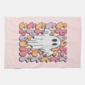 Spooky Retro Ghost Geschirrtuch (Horizontal)