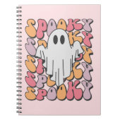 Spooky Retro Ghost Notizblock (Vorderseite)