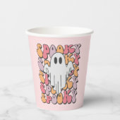 Spooky Retro Ghost Pappbecher (Vorderseite)