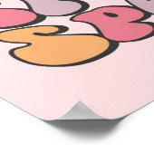 Spooky Retro Ghost Poster (Ecke)