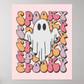 Spooky Retro Ghost Poster (Vorne)
