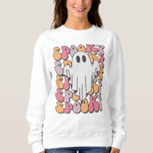 Spooky Retro Ghost Sweatshirt