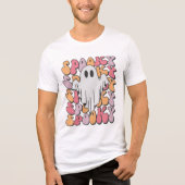 Spooky Retro Ghost Tri-Blend Shirt (Vorderseite)