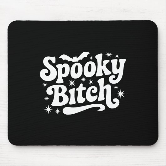 Spooky Retro Halloween Hexenko Zitat Sprichwort Ts Mousepad (Vorne)