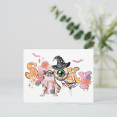 Spooky Retro Halloween Postkarte (Stehend Vorderseite)