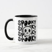 Spooky Retro Skull-Tasse Tasse (Links)