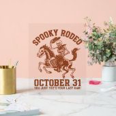 Spooky Rodeo Halloween 31. Oktober Acrylschild (Hochzeit)