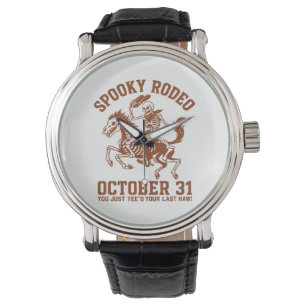 Spooky Rodeo Halloween 31. Oktober Armbanduhr