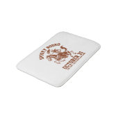 Spooky Rodeo Halloween 31. Oktober Badematte (Schrägansicht)