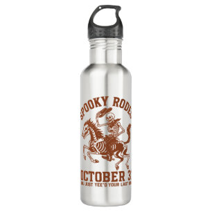 Spooky Rodeo Halloween 31. Oktober Edelstahlflasche
