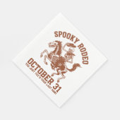 Spooky Rodeo Halloween 31. Oktober Serviette (Ecke)