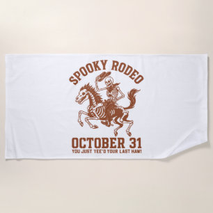 Spooky Rodeo Halloween 31. Oktober Strandtuch