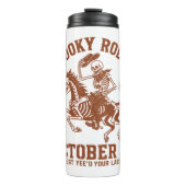 Spooky Rodeo Halloween 31. Oktober Thermosbecher (Vorderseite)