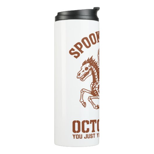 Spooky Rodeo Halloween 31. Oktober Thermosbecher (Nach links gedreht)