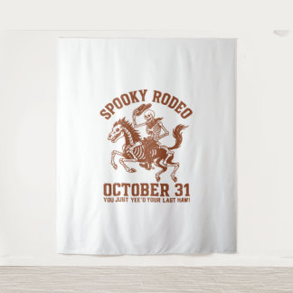 Spooky Rodeo Halloween 31. Oktober Wandteppich