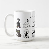 Spooky Saison Black Cat Halloween Kaffeetasse (Links)