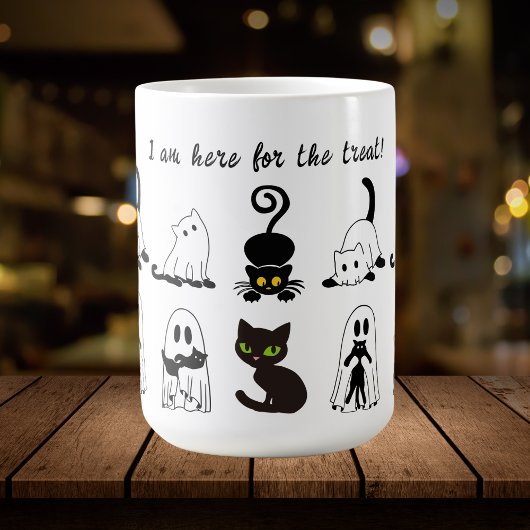 Spooky Saison Black Cat Halloween Kaffeetasse