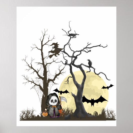Spooky Saison Dekor, Wall Art Sofortdownload Poster (Vorne)