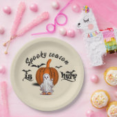 Spooky Saison ist hier lustig Pappteller (Party)