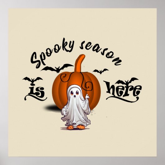 Spooky Saison ist hier lustig Poster (Vorne)