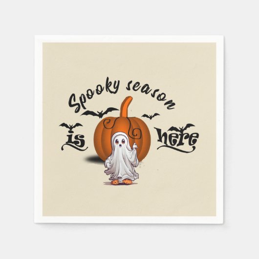 Spooky Saison ist hier lustig Serviette (Vorderseite)